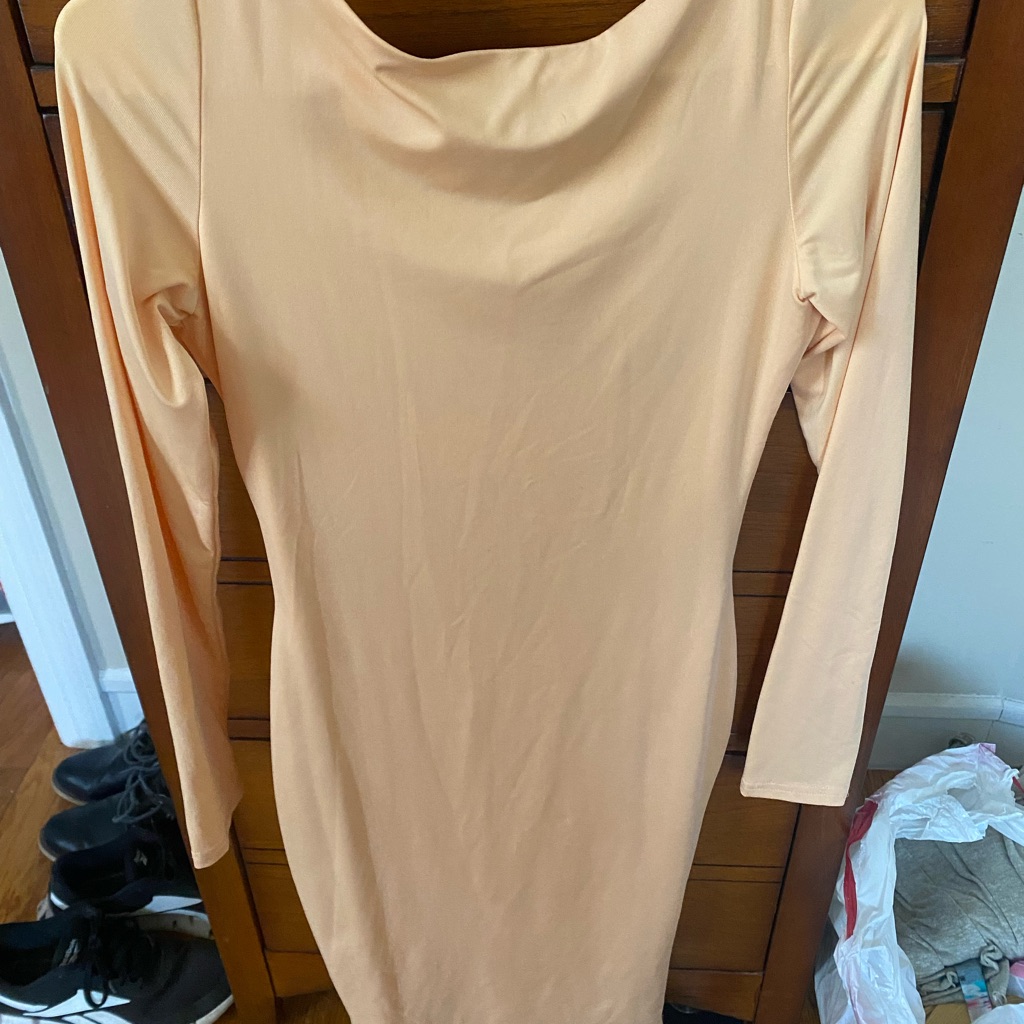 Sabo Skirt Orange Ribbed Bodycon Dress